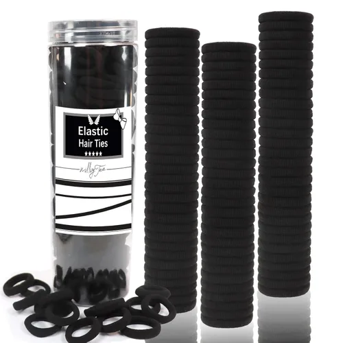 Vista 13 de 120 gomas elásticas para bebés, gomas para el pelo de algodón para niñas y niños, pequeñas bandas elásticas sin costuras para coletas, multicolor