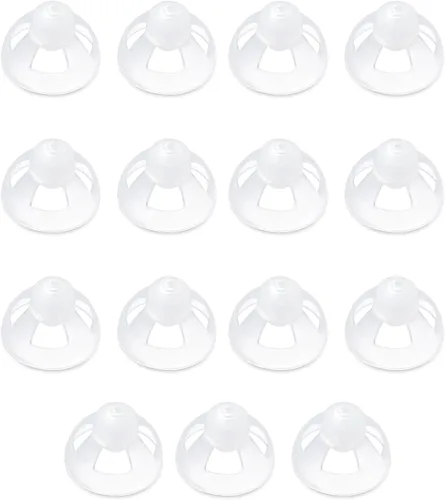 Vista 8 de Audífono para audífonos, cúpulas abiertas, transparentes, suaves, de silicona, cómodas, invisibles, 1 unidad, 0.236 in