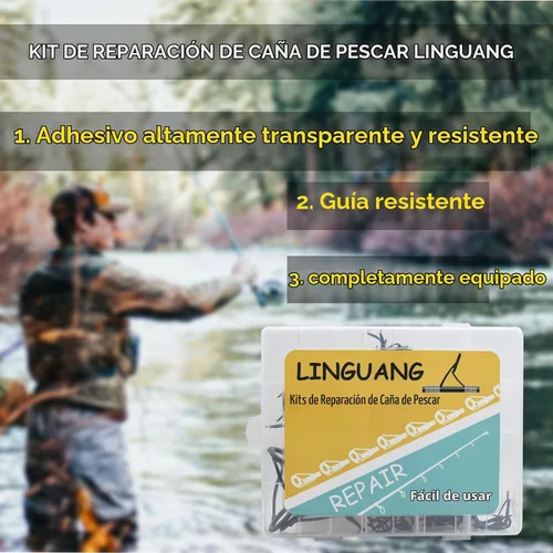Vista 6 de Kit de reparación de guías de acero inoxidable para pesca de agua salada, 40 Uds