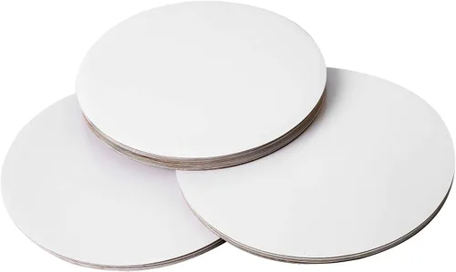 Vista 4 de ONE MORE [25 piezas] Tablero redondo para pasteles de 12 pulgadas, desechable, base circular para tartas, cartón, pizza, plato de 12 pulgadas