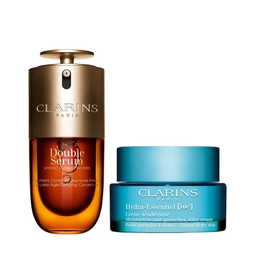 Vista 18 de Clarins DOBLE SÉRUM Suero Facial Antienvejecimiento Visiblemente Reafirma, Suaviza, Aumenta la Radiancia y Refina los Poros Hidratación 24H