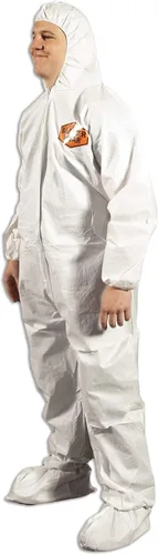 Vista 2 de Quest Barrierwear - Overol desechable para hombres y mujeres, traje protector para materiales peligrosos