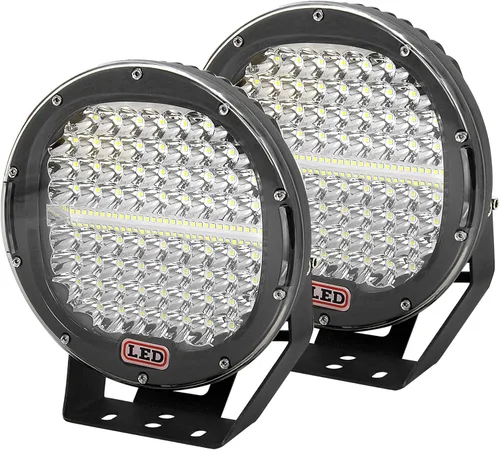Vista 12 de Willpower 2 piezas 7 pulgadas 51 W negro punto haz redondo LED trabajo barra de luz DC 9-30 V para camión coche ATV SUV 4X4 Jeep camión lámpara