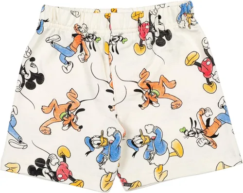 Vista 4 de Disney Mickey Mouse Winnie the Pooh Lion King Goofy Donald Duck Simba - Sudadera y pantalones cortos de felpa francesa para recién nacidos a niños