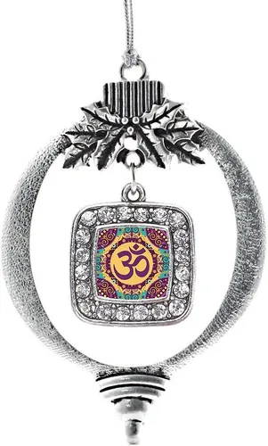 Vista 71 de Inspired Silver - Bon Voyage Cruise Ship Charm Ornamento – Adornos navideños cuadrados de plata con joyas de circonita cúbica