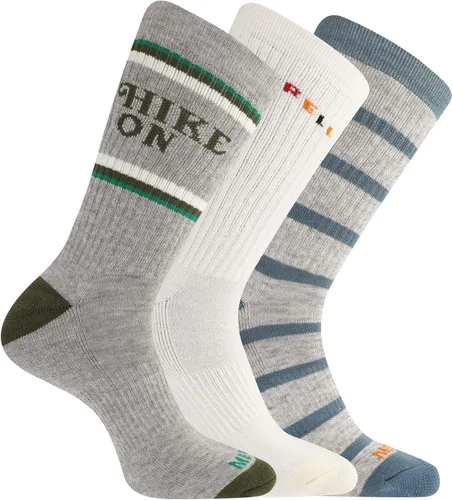 Vista 17 de Merrell Paquete de 3 calcetines de senderismo para mujer (pestaña de corte bajo/cuarto/tripulación)