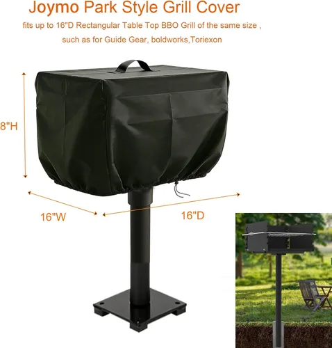 Vista 2 de Cubierta de parrilla de carbón estilo parque para Toriexon, fundas impermeables para parrilla de parque para barbacoa comercial y al aire libre