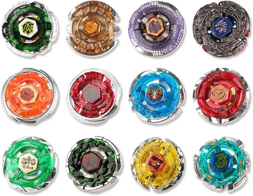 Vista 2 de Battle Top Game Metal Fusion 4D Series Spinning Top Set 12 Giroscopios 5 lanzadores con caja de almacenamiento, regalo para niños