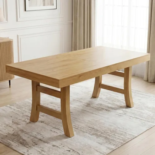 Vista 11 de HIPIHOM Juego de mesa de comedor de 7 piezas para 6, mesa de comedor rectangular de 63 pulgadas con 6 sillas tapizadas de piel sintética, moderno