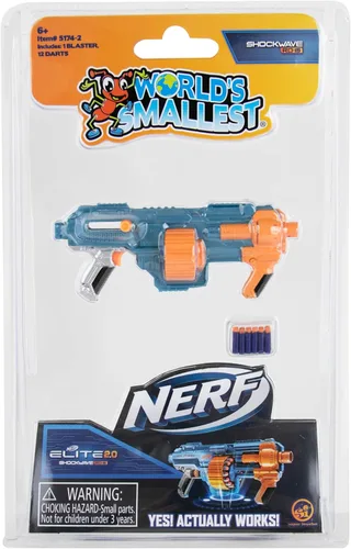 Vista 4 de Worlds Smallest Nerf Blasters, figura de juguete, multicolor