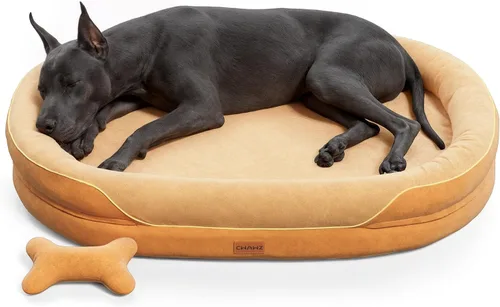 Vista 9 de CWAWZ Cama ortopédica grande para perros, 36 pulgadas, cama para perros de gran tamaño con cojines envolventes completos, camas refrescantes