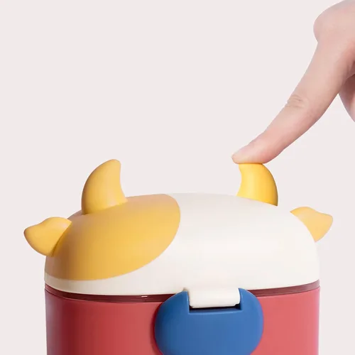 Vista 6 de Bebamour Dosificador de Fórmula para Bebés, Contenedor Portátil para Leche en Polvo y Golosinas de Caramelo con Cuchara y Nivelador, sin BPA