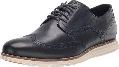 Vista 25 de Cole Haan Men's OriginalGrand Shortwing Oxford Negro Cuero/Blanco