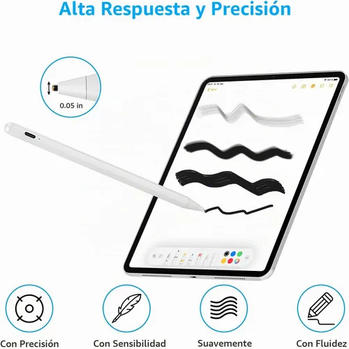 Vista 4 de Lenovo - Lápiz óptico para Ideapad Slim 3/5, Flex 5/7/3, color blanco