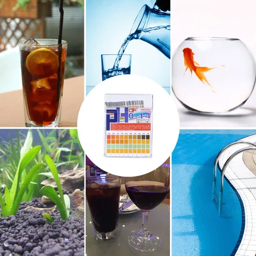 Vista 5 de Tiras de prueba de pH 0-14, 0.5 precisión 100 unidades, papel de prueba de pH Esee para probar agua potable, alimentos, piscinas, acuarios
