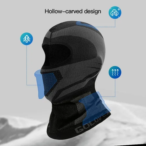 Vista 3 de Zsling Máscara de esquí, pasamontañas de invierno para hombres y mujeres, equipo de clima frío, esquí, snowboard, motociclismo