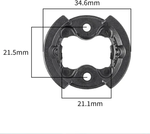 Vista 4 de Pieza de repuesto de aleación de placa adaptadora de montaje para computadora de bicicleta GPS compatible con modelo GM Edge 1050 Compatible with