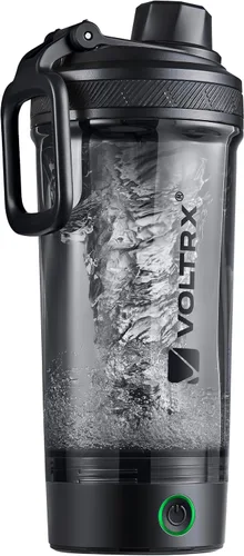 Vista 19 de VOLTRX Botella agitadora, Mezclador eléctrico recargable USB C con Gallium para batidos de proteínas, Vasos agitadores para batidos de proteínas