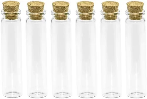 Vista 8 de Small Glass Jars with Corks Lid 5ml Mini Empty Glass Bottles Vial 100pcs/lot (5ml-18X40x12.5)