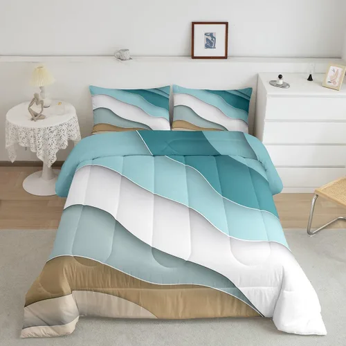 Vista 50 de Castle Fairy Juego de edredón con diseño de gato lindo para niños, tamaño twin, juego de ropa de cama con hojas de flores, luna, noche y cielo