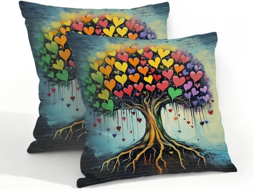 Vista 32 de Juego de 2 fundas de almohada impermeables para exteriores, 16 x 16 pulgadas, fundas de almohada decorativas de patio para muebles de jardín, sofá