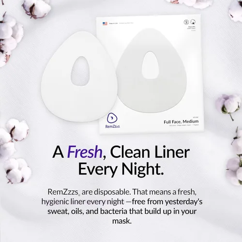 Vista 6 de Forro para máscara de rostro completo RemZzzs CPAP/BiPAP para Resmed y Respironics (suministro de 30 días)