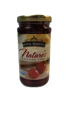 Vista 3 de Royal Harvest Cerezas de Maraschino de la Naturaleza con Tallos, frasco de 72 onzas