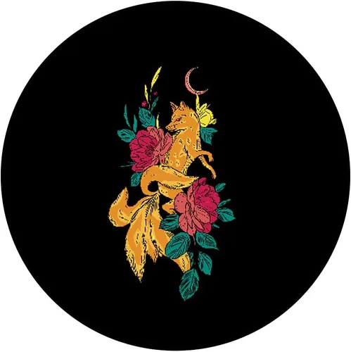 Vista 3 de Nine colada Fox / Fox Spirit / Kurama / Folklore / Animal PopSockets intercambiables PopGrip