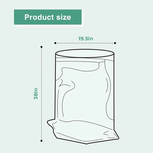Vista 2 de Bolsas para colector de polvo y vacío mejoradas, para colector de polvo de carga de puerto de maquinaria central, bolsa de plástico transparente