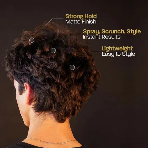 Vista 3 de BASED BODYWORKS Polvo para texturizar para el cabello, ligero y para dar volumen con acabado mate, mejor para cabello de menos de 6 pulgadas