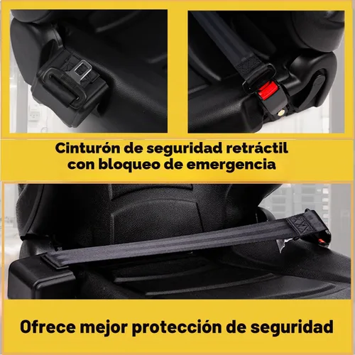 Vista 2 de SEATIN Asiento Universal para Montacargas con Interruptor, Cinturón de Seguridad Retráctil se Ajusta a Toyota Montacargas Aftermarket, Tractor