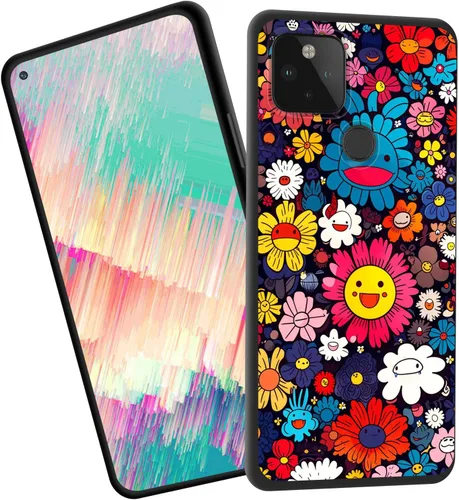 Vista 80 de Funda delgada para Google Pixel 4 XL, funda delgada de silicona de TPU suave a prueba de golpes para Google Pixel 4 XL, gato negro luna estrellada