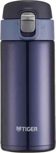 Vista 5 de Tiger Termo - Botella de agua TIGER, 12.2 fl oz (12.2 fl oz), Sahara One Touch, ligera, MMJ-A362KJ, negro