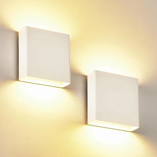 Vista 11 de Blanco arriba y abajo moderno de aluminio interior al aire libre LED