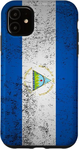 Vista 8 de Funda de regalo para iPhone 17 con diseño de bandera de Nicaragua de Grunge