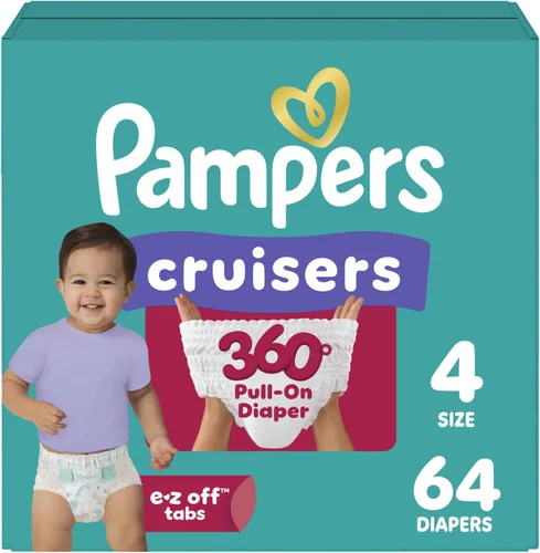 Vista 32 de Pampers Cruisers 360 Pañales - Talla 3, 26 unidades, pañales desechables para bebé, ajuste sin huecos