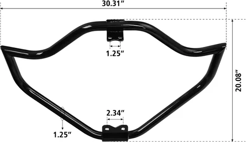 Vista 2 de TCT-MOTORPARTS Barra de choque para motor de bigote de 1 1/4 pulgadas, apta para Harley Sportster XL 883 XL1200 Roadster Nightster Super Low