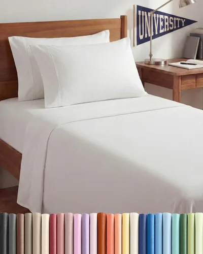 Vista 121 de Juego de sábanas Twin de 4 piezas - Cómodo, transpirable y refrescante - Juego de ropa de cama de lujo de hotel ultrasuave con bolsillos profundos