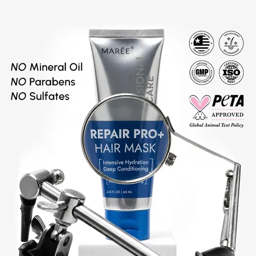 Vista 18 de MAREE Mascarilla capilar para cabello dañado - Colágeno y queratina