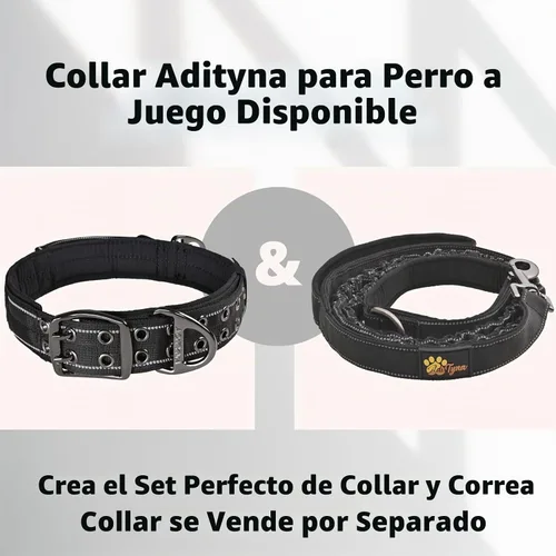 Vista 7 de ADITYNA Correa táctica elástica para perro, 6-7.5 pies, perros medianos Negro