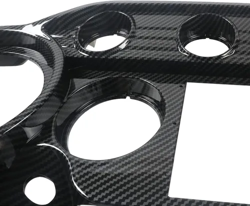 Vista 5 de Carenado interior con doble DIN GPS estéreo para Harley-Davidson Touring FLH 1996-2013-Efecto fibra de carbono