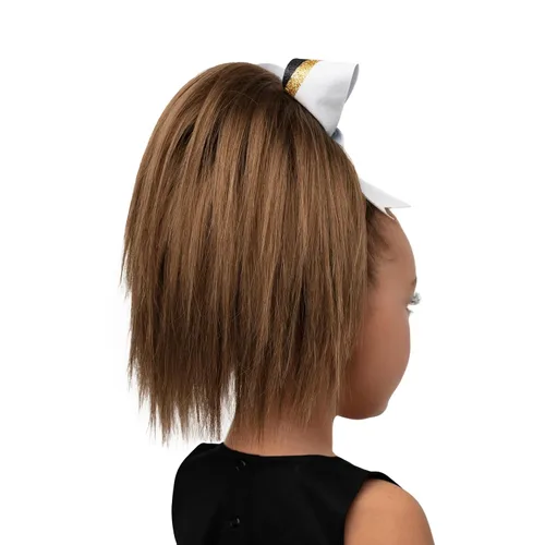 Vista 2 de Girly Curls Porrista 11 pulgadas - Cola de caballo recta para niñas y adolescentes (ángel)