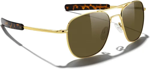 Vista 5 de MERRY'S Gafas de sol polarizadas militares clásicas cuadradas aviador para hombres o mujeres S8636