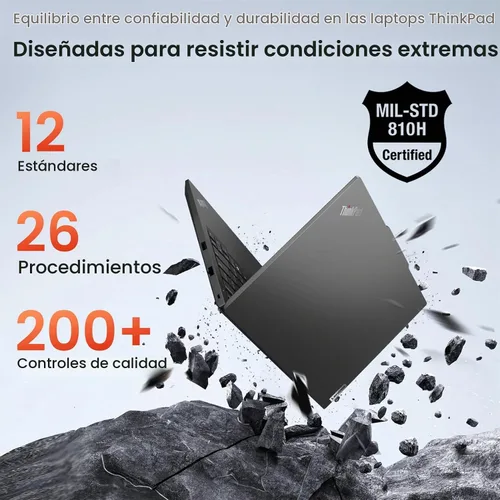 Vista 5 de Lenovo ThinkPad E14 Gen 6 14" FHD+ AMD Ryzen 5 7535U Business Laptop