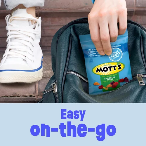 Vista 8 de Mott's Surtido de aperitivos con sabor a frutas, bolsas de una sola porción, 144