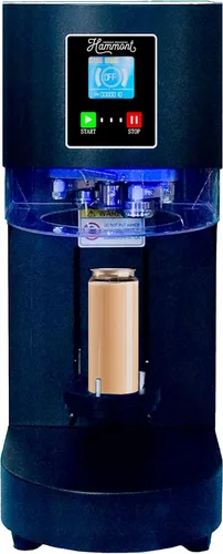 Vista 13 de Hammont - 100 unidades de botellas de jugo de plástico con tapas – Tazas sellables para batidos, Boba y café helado – Recipientes de bebidas