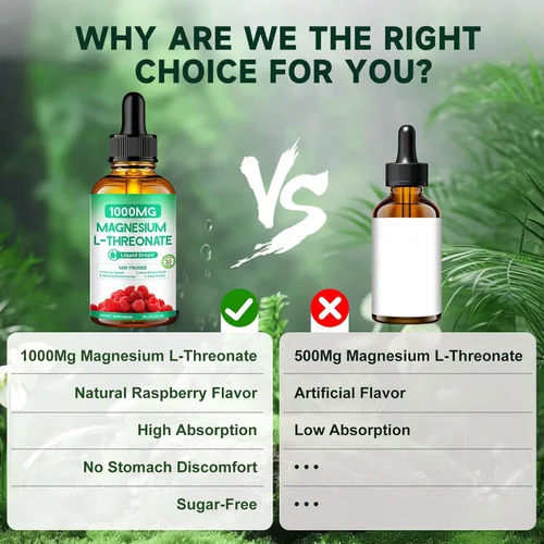 Vista 4 de L-treonato de magnesio 1000 mg, treonato de magnesio enriquecido con teanina, apigenina y bálsamo de limón, diseñado para apoyar la salud