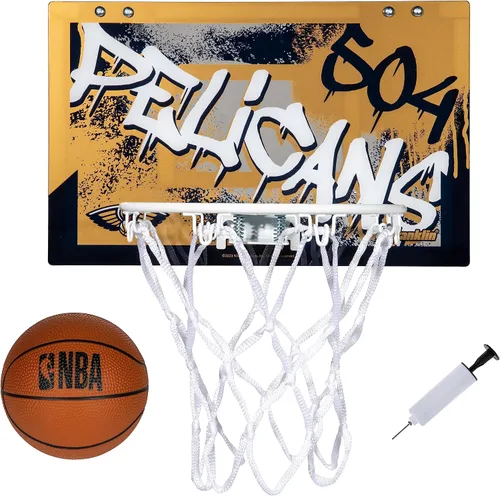 Vista 33 de Franklin Sports NBA Team Over the Door Aros de Baloncesto - Mini Aro de Baloncesto Interior para Niños + Juego de Pelota - Mini Aros para Fanáticos