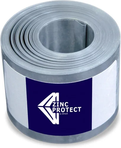 Vista 2 de Tira de techo para la prevención de musgo y moho, tira de zinc de 2.5" de ancho y 50' de largo