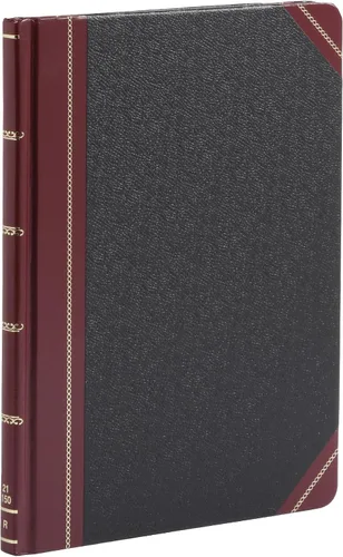 Vista 20 de Boorum & Pease 21300R - Libro de columna, 300 páginas, 10-3/8 pulgadas x 8-1/8 pulgadas, negro